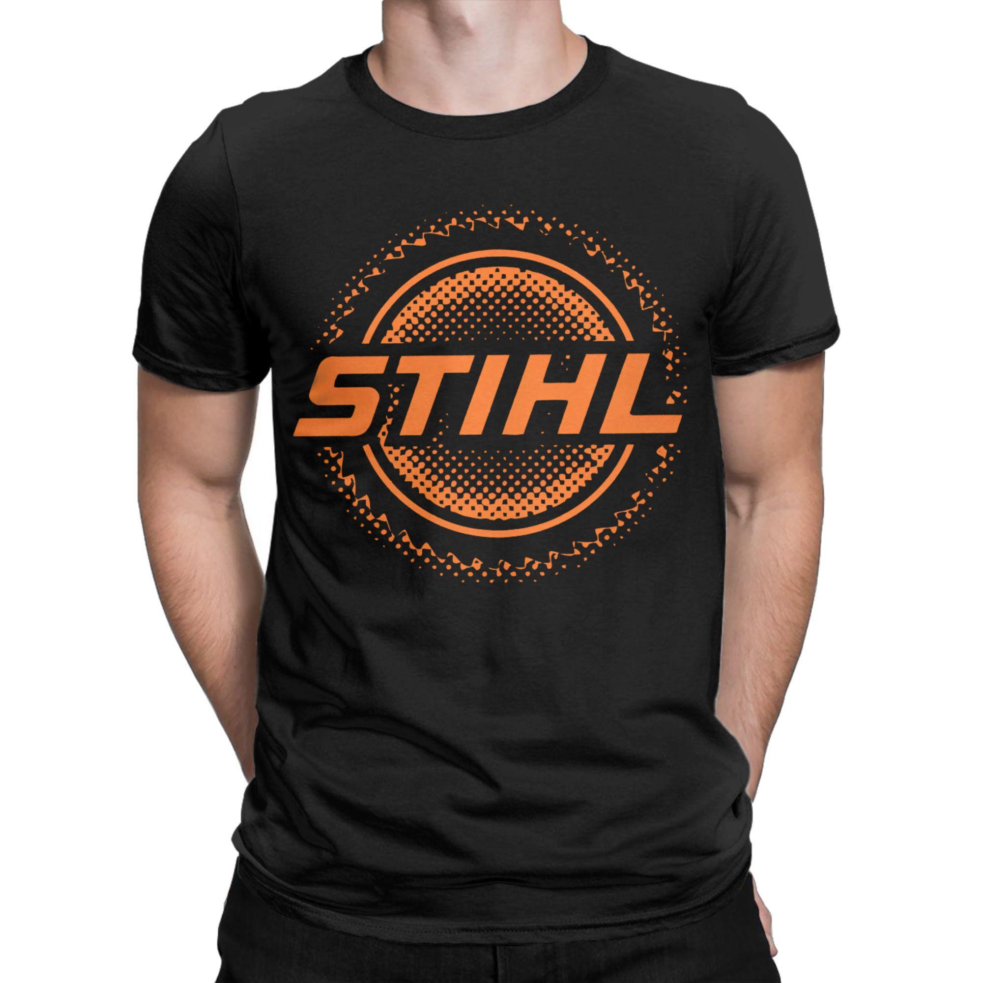 The best product for you Graphic Printing s-stihls T Shirt For Unisex  Pure Cotton Tee Shirt Short Sleeve Clothes M zwart