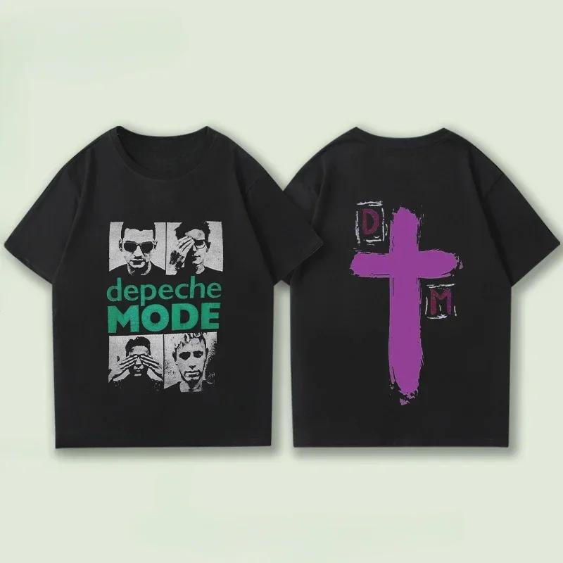 ZheXiong TEE 2025 Men Women's T Shirt Casual Depeche Negative Skull Mode Cotton T-shirt Graphic Oversized Sport Tops Clothing Streetwear Tops XL