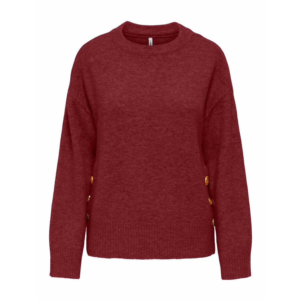 Only Gebreide trui ONLRENE LIFE LS BUTTON O-NECK CC KNT