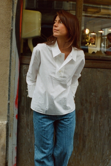 NÃ©nÃ©s Damen vegan Bluse SolÃ¨ne WeiÃŸ