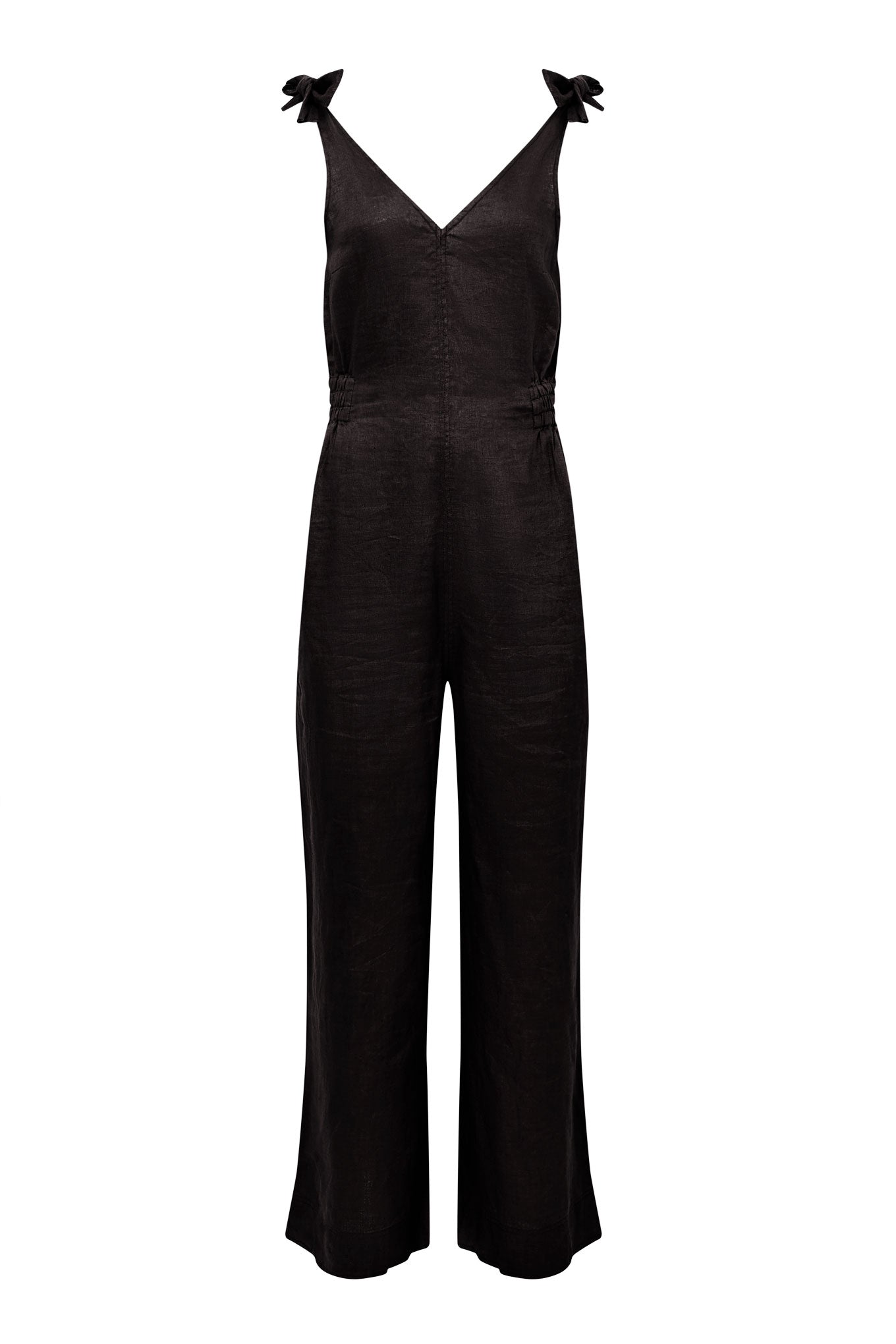 KOMODO Damen vegan Jumpsuit Floss Line Schwarz