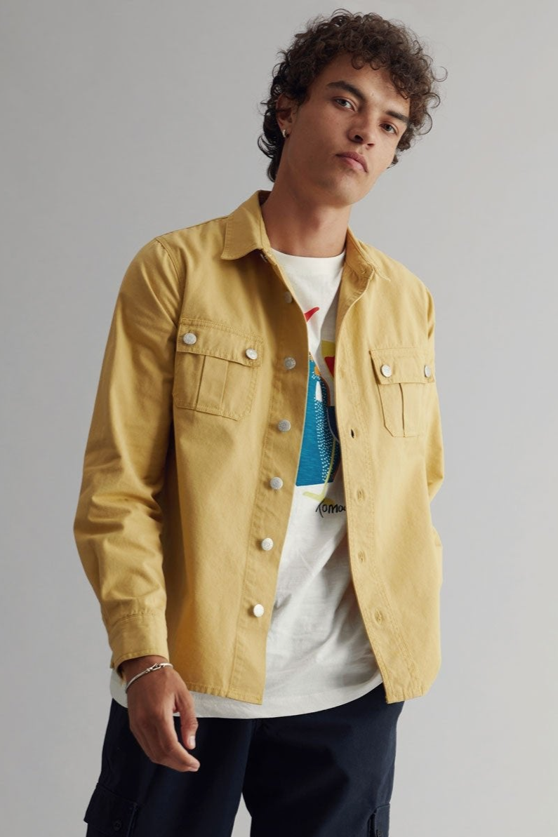 KOMODO Herren vegan Overshirt Jean Sand
