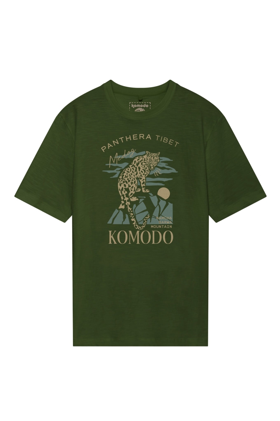 KOMODO Herren vegan T-Shirt Panthera GrÃ¼n
