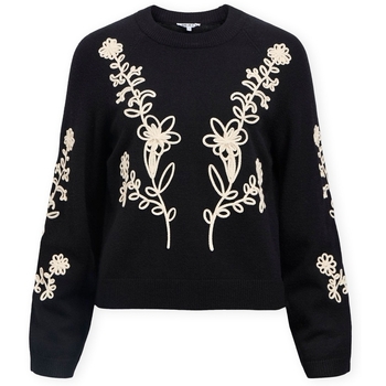 Object Trui  Noos Laney Rubin Knit - Black/Sandshell