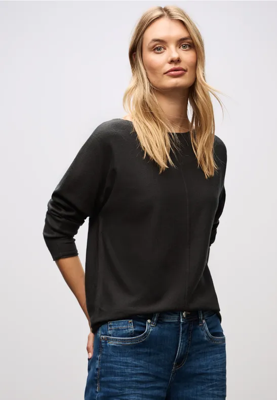 STREET ONE Gebreide trui Dolman, met boothals