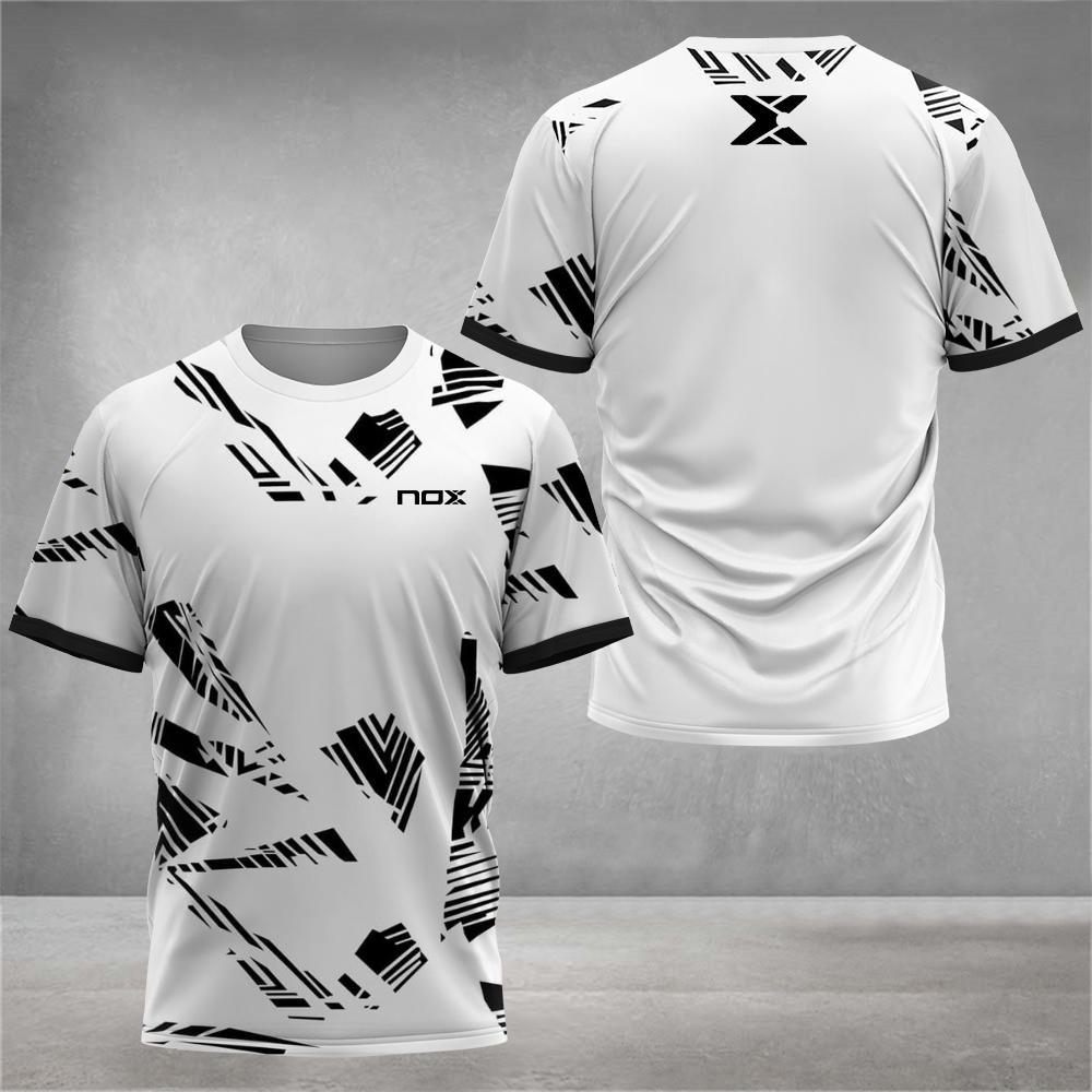 Zengyanqin02 Fashion Street Heren T-shirt met ronde hals Kleding Licht Ademend Sport T-shirt Heren Outdoor Tennis Korte Mouw Trainingsshirt L