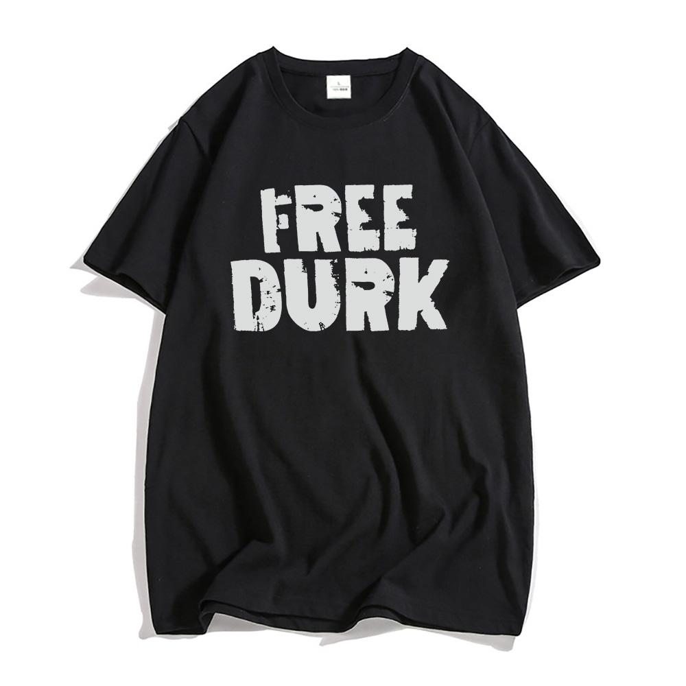 Trendy discount Free Durk Letter Print T-shirt Lil Durk Deep Thoughts Tshirts Short Sleeve Men Casual T-shirt Summer Cotton High Quality T Shirt L