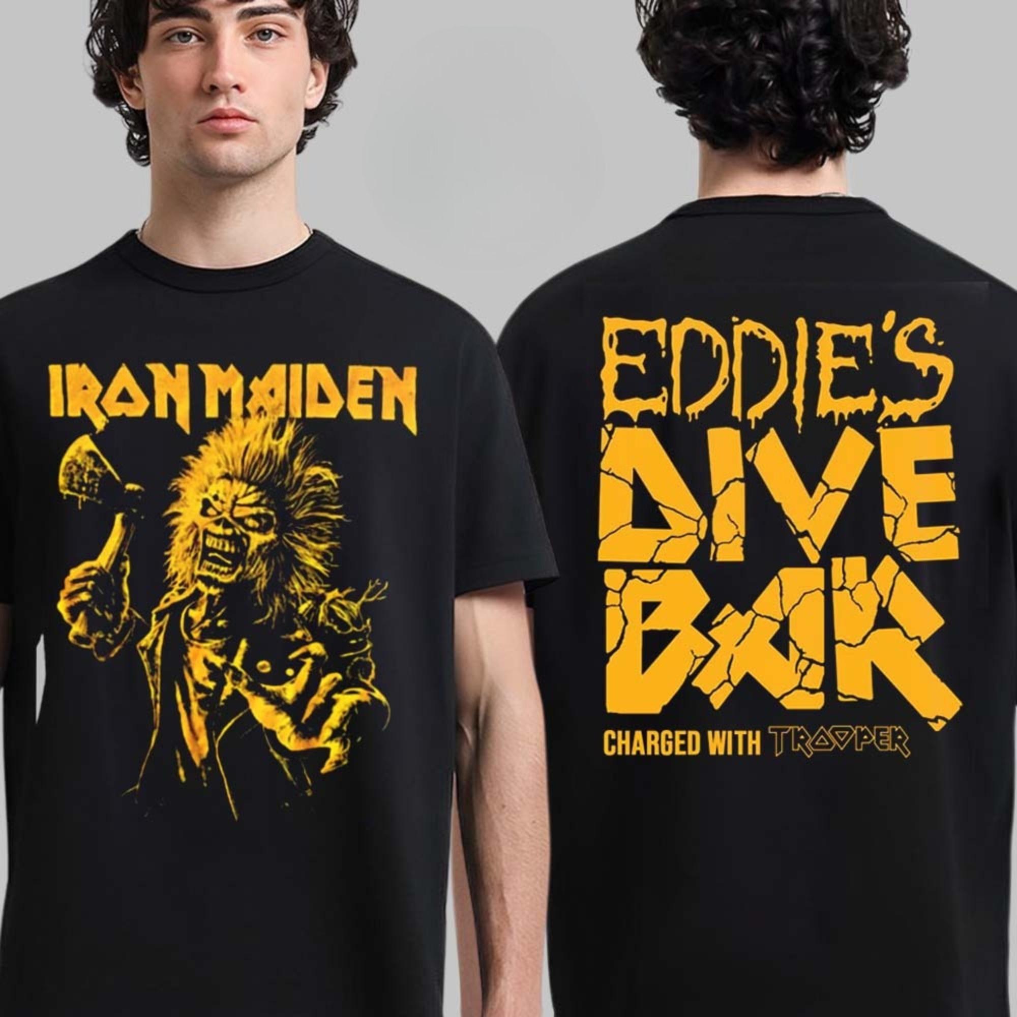 ZheXiong TEE Men T-shirts Iron Maiden Run for Your Lives World Tour 2025 Arnhem Netherland Dutch Exclusive Merch Tee At Gelredome T-Shirt XL