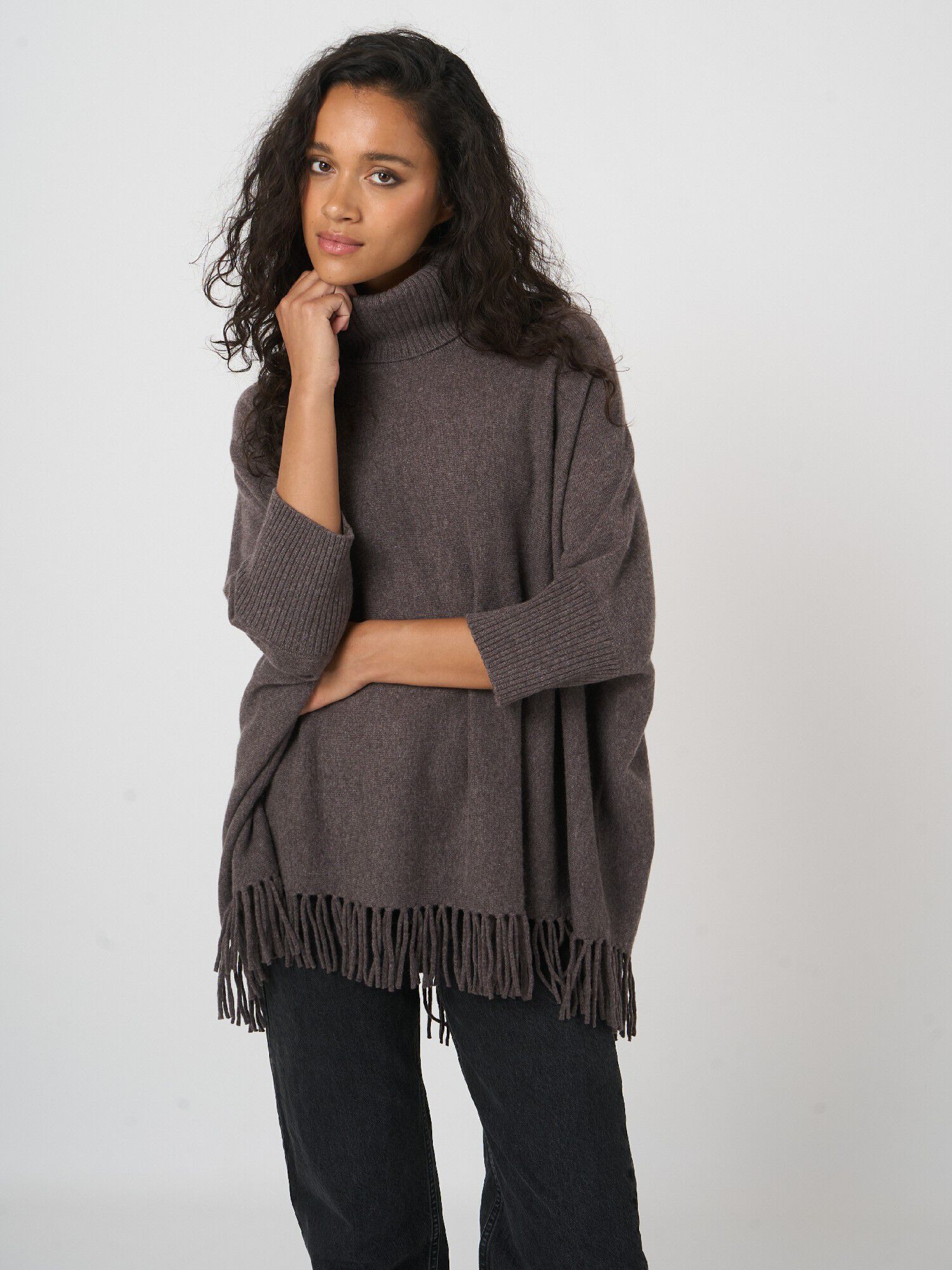 REPEAT cashmere REPEAT Limited Edition - oversized kasjmier poncho