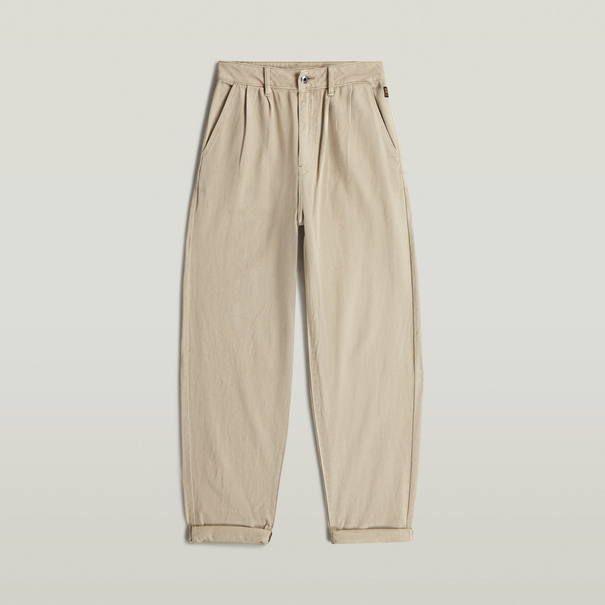 G-Star RAW Pleated Tapered Chino - Beige - Dames