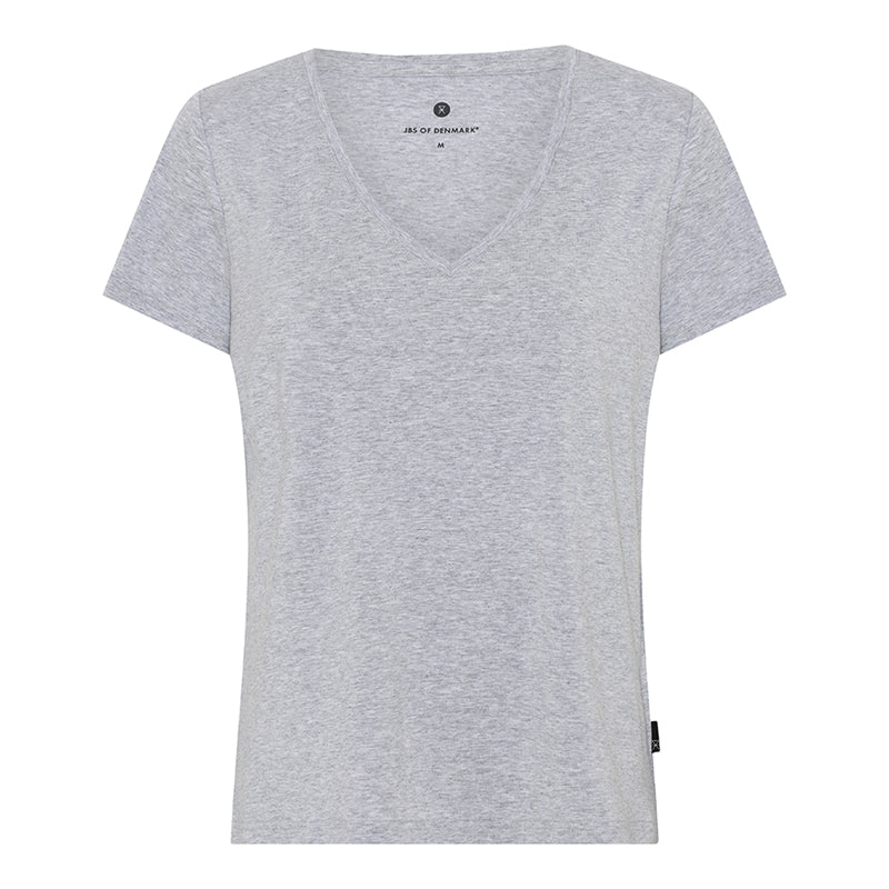 JBS of Denmark Bamboo Blend V-Tee t-shirt, grijs