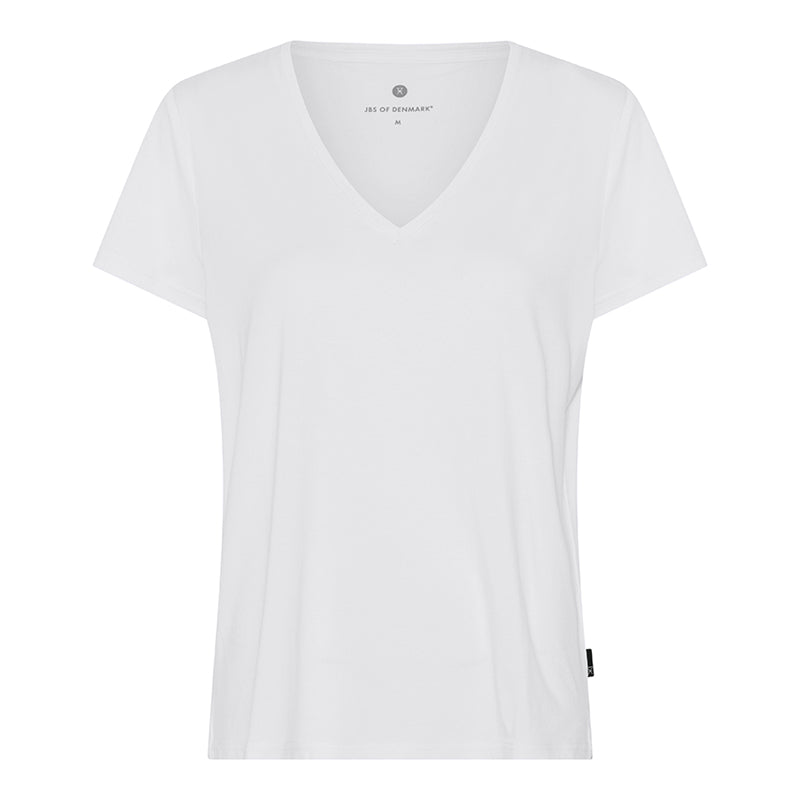 JBS of Denmark Bamboo Blend V-Tee t-shirt, wit