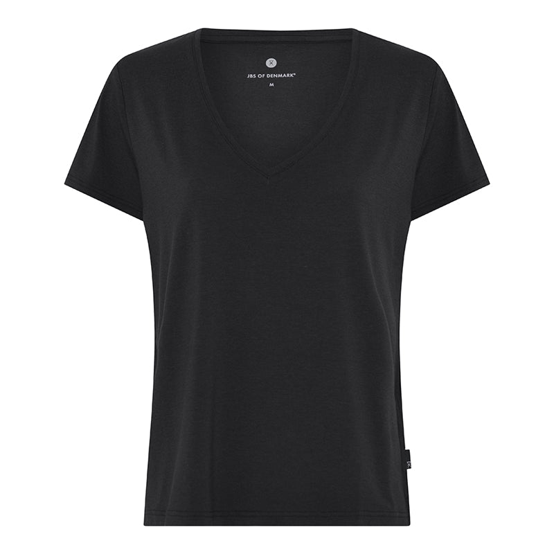 JBS of Denmark Bamboo Blend V-Tee t-shirt, zwart