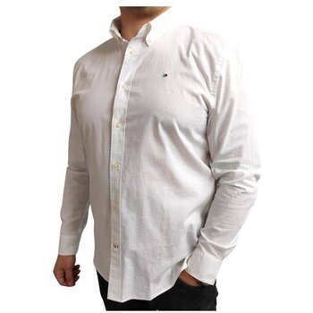 Tommy Jeans Overhemd Lange Mouw  MW0MW30934__YBR_WHITE