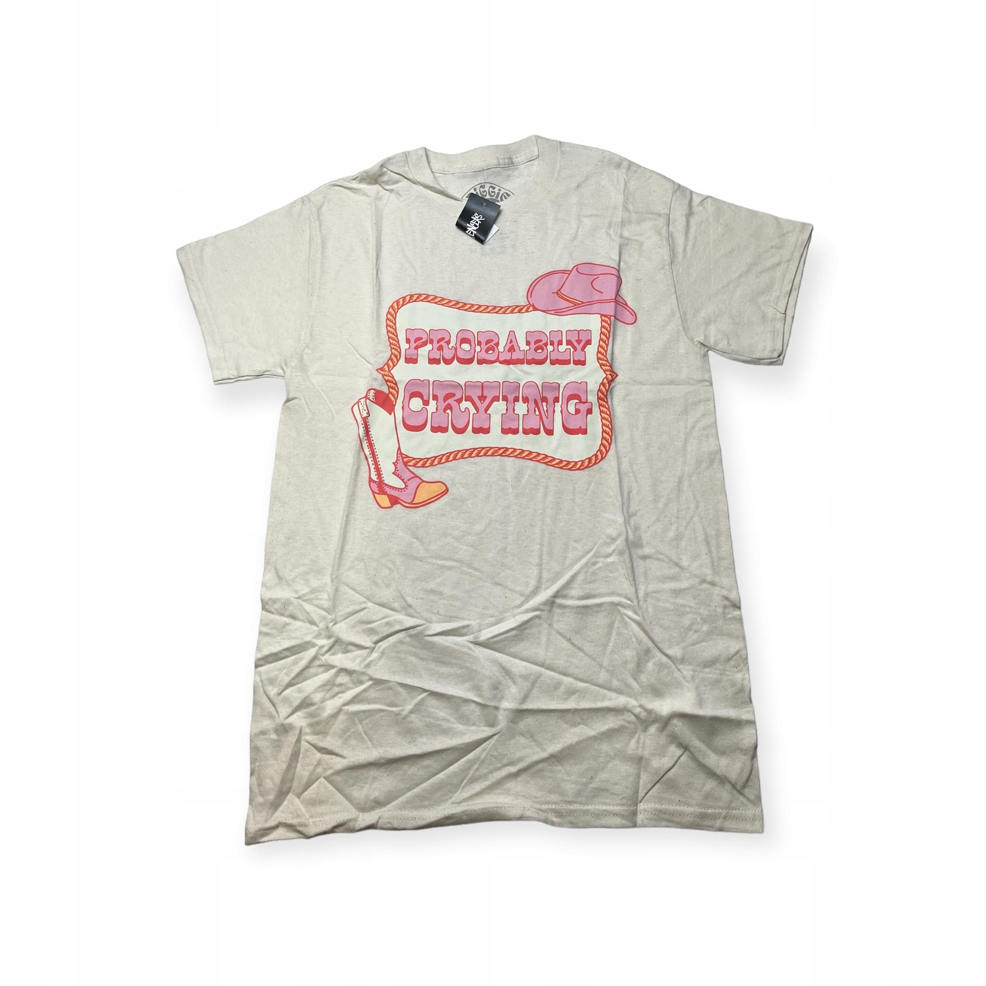 Outletup-clothes Koszulka T-shirt męski okrągły dekolt SPENCER'S NADRUK L