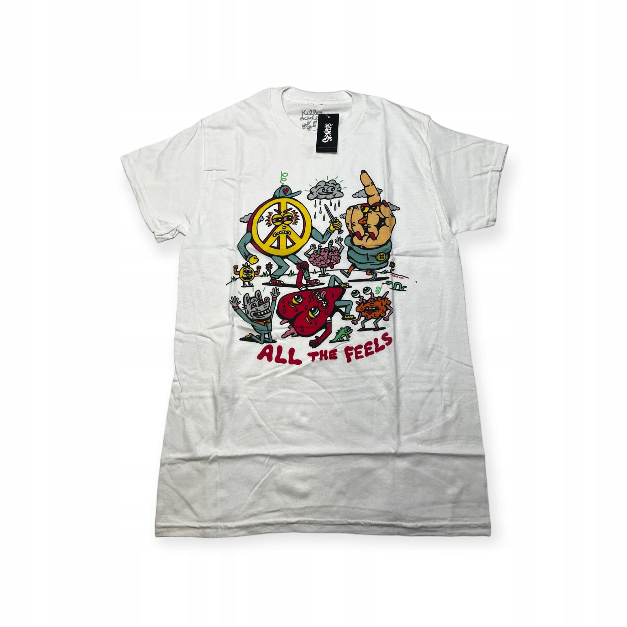 Outletup-clothes Koszulka T-shirt męski okrągły dekolt SPENCER'S NADRUK M
