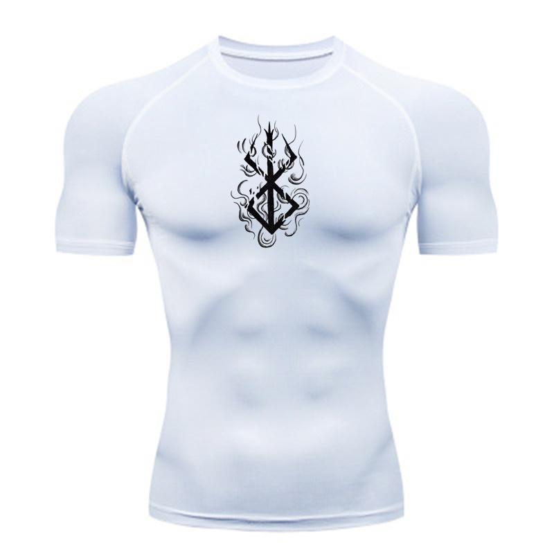 Clothing No.1 Anime Heren Compressie Shirt Fitness Sport Hardloop Tight Gym T-shirts Atletische Workout Snel Drogende Tops T-shirt Zomertop y2k M