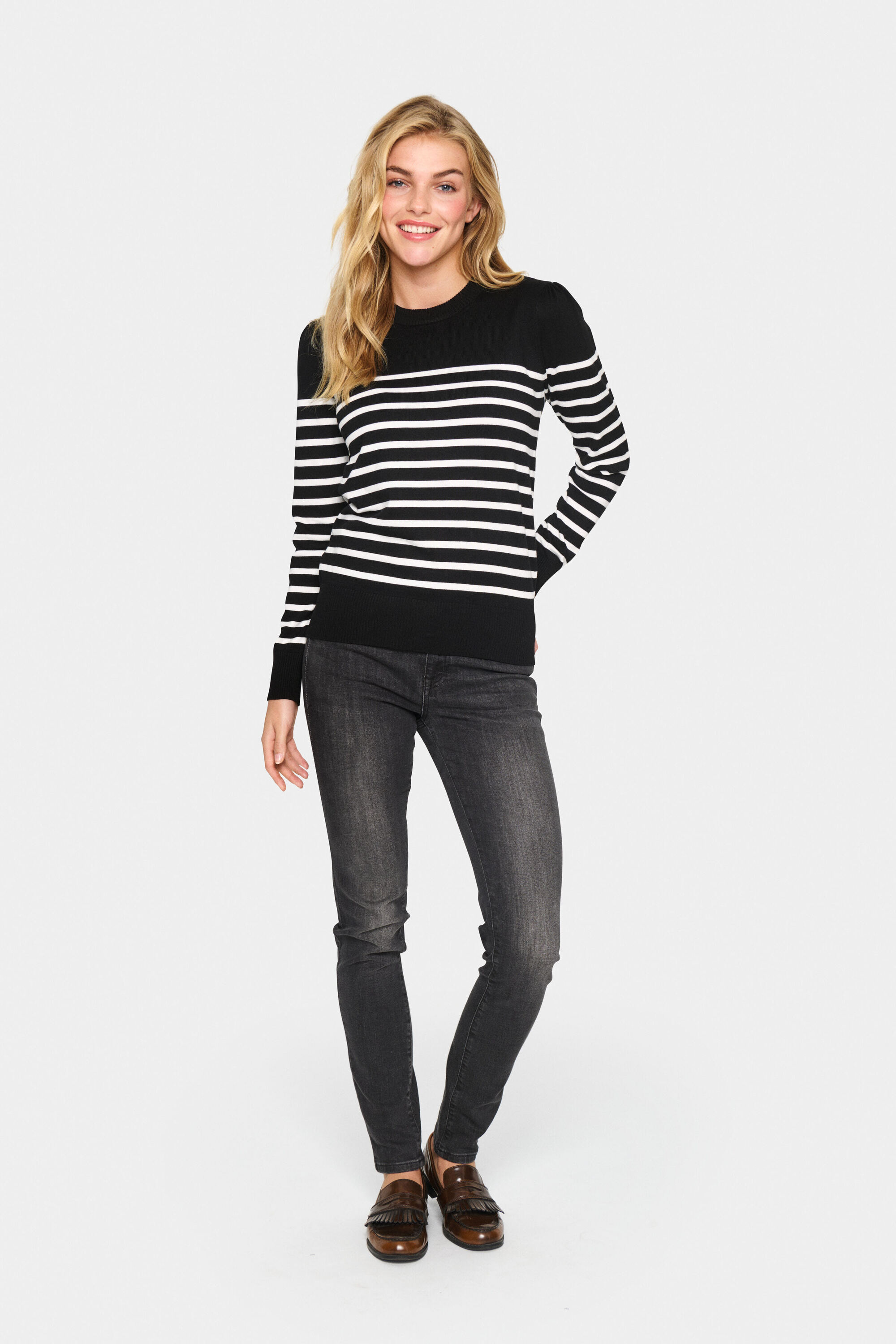 Saint Tropez Trui met korte mouwen MilaSZ SS Striped