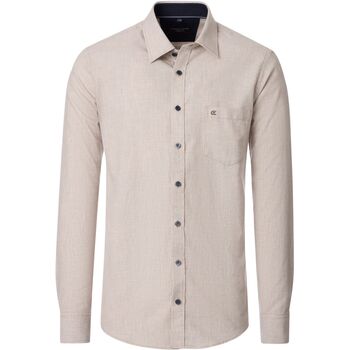 Casa Moda Overhemd Lange Mouw  Overhemd Structure Beige