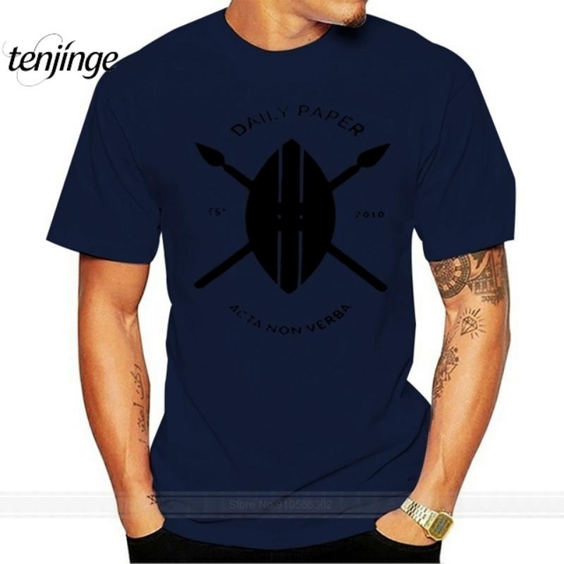 New Movement Daily Paper Half Sleeve T-shirt Cotton T-shirt Men's Summer Fashion T-shirt Casual Comfortable Top XL