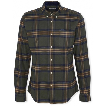 Barbour Overhemd Lange Mouw  Shirt Portdown Tailored - Olive