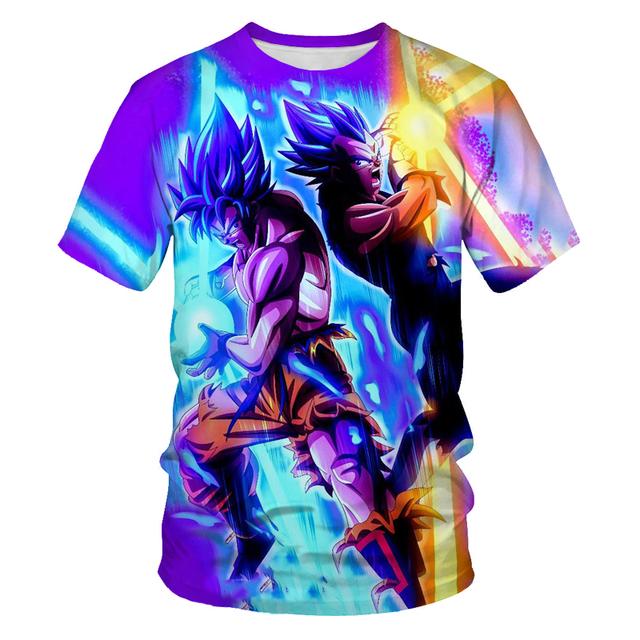 Baibao QIQI Zomer Mode Nieuwe Super Lichtgevende 3D Afdrukken Patroon Heren Jongens Korte Mouw Trend Casual T-shirt Kleding XXS-6XL XXXXXL