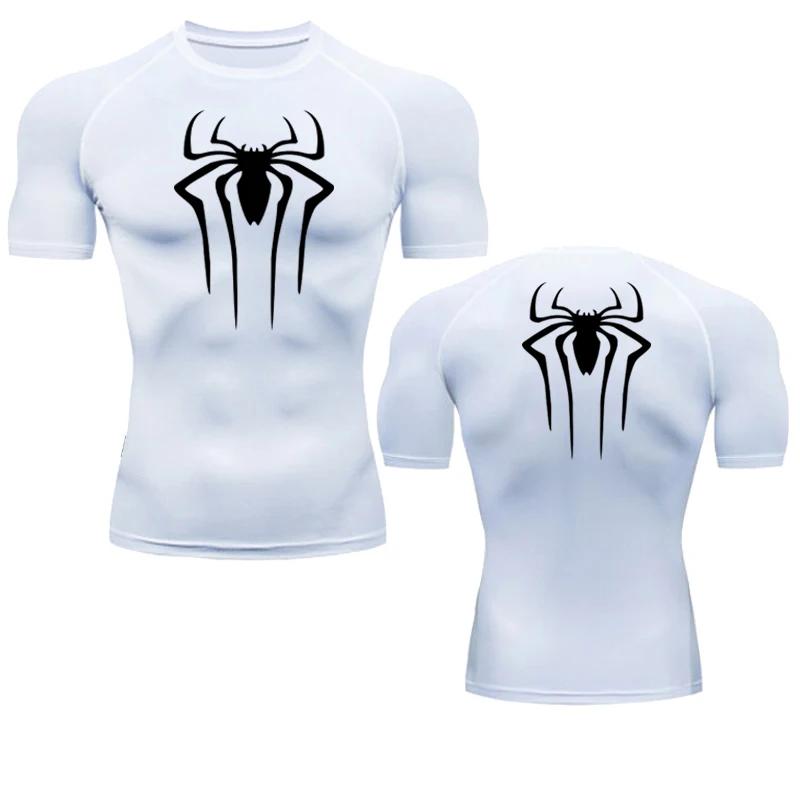 Xin nan zhuang Hardloop T-shirt Heren Korte Mouw Compressie Shirt Zomer Snel Droog Top Zwart Bodybuilding Spier Shirt Workout Ademend Gym M