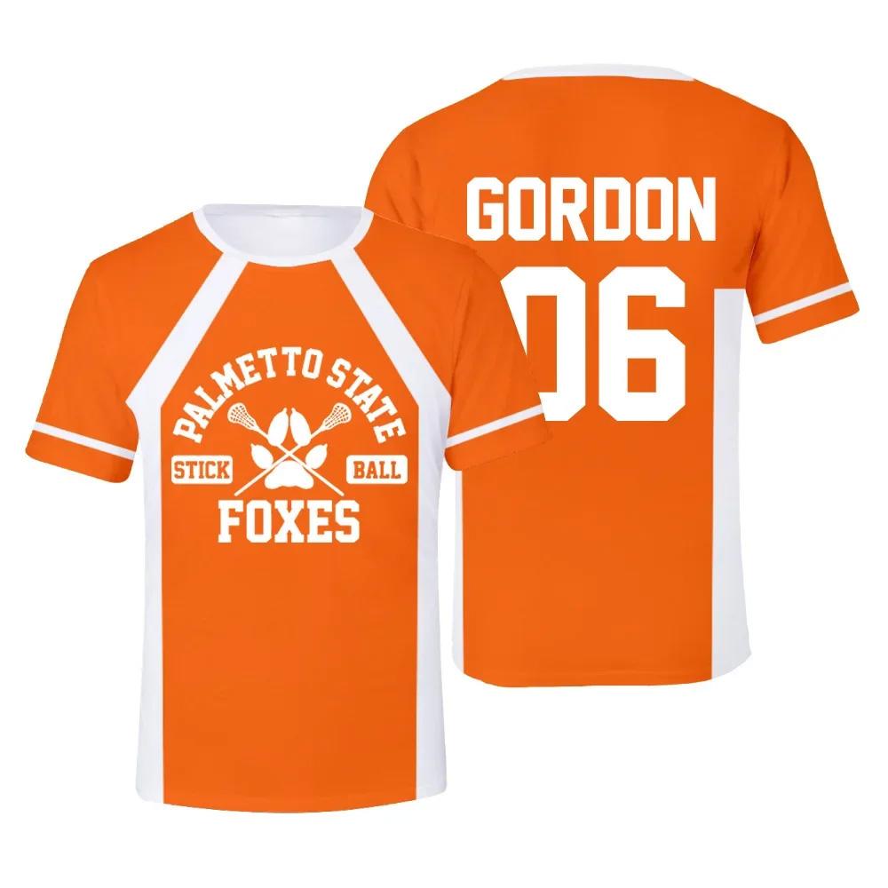 ETST WENDY 005 Nieuw The Foxhole Court Palmetto State Foxes Lacrosse Jersey Cosplay WILDS MINYARD 3D T-shirt Heren/Dames Kleding Kinderen T-shirts M