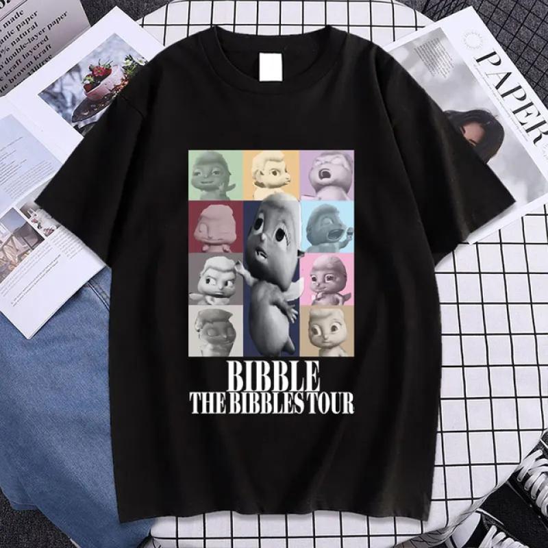 Nihao Cute Bibble The Eras Tour T Shirt Men Women's Aesthetic High Quality T Shirts Summer Oversized Short Sleeve T-shirts Streetwear S