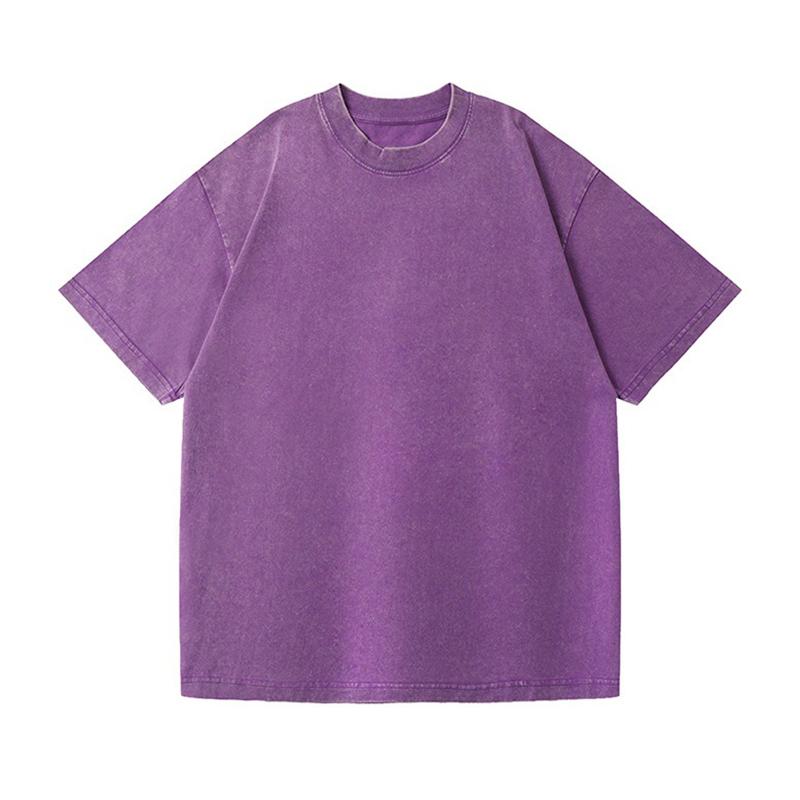 Phoca largha Heren katoenen T-shirt effen ronde hals korte mouw los T-shirt zomer vintage vakantie T-shirt voor mannen ademend lichtgewicht zacht pullover top 3XL