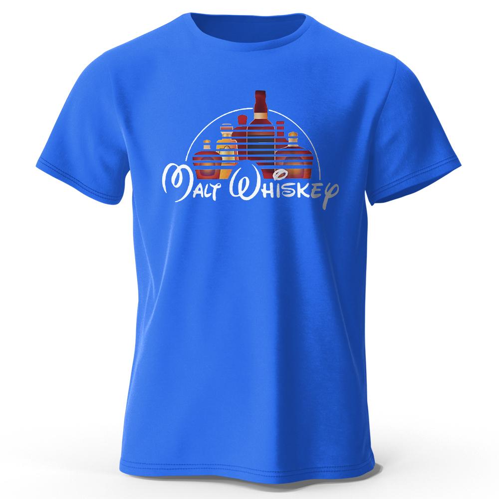 WowClassic Heren Malt Whiskey Bedrukt T-shirt 100% Katoen Oversized Grappige Grafische T-shirts voor Heren Dames Zomer Tops XL
