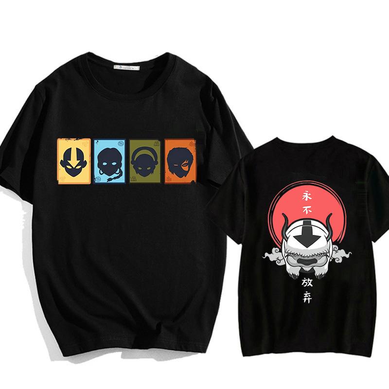 WowClassic Mode Mange T-shirt Avatar The Last Airbender Y2k Shirt Streetwear Appa Yip Casual T-shirt Hip Hop Harajuku Tees Tops Kleding T-shirts Heren S