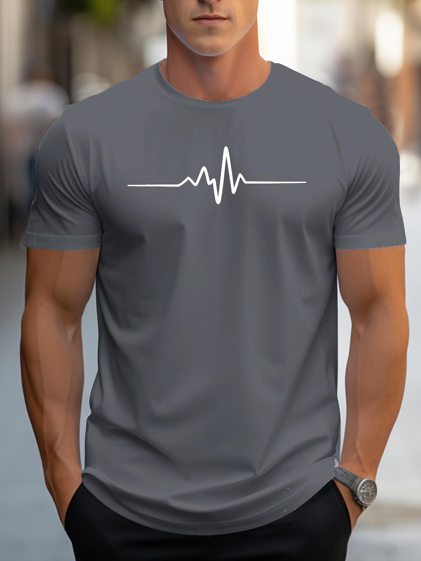 Chaokebang Zomerse losse maat creatief grafisch 3D-geprint heren T-shirt slim fit casual sport ronde hals korte mouwen T-shirt top 2XL