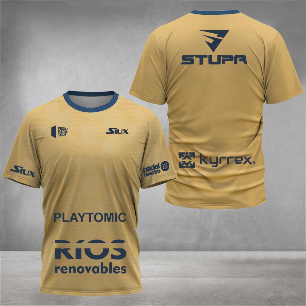 ETST 005 Heren T-shirt Hoogwaardig Weddenschapszweet Tennis Trainings-T-shirt Outdoor Klimblazer Zomer Ademend Los Korte Mouw L