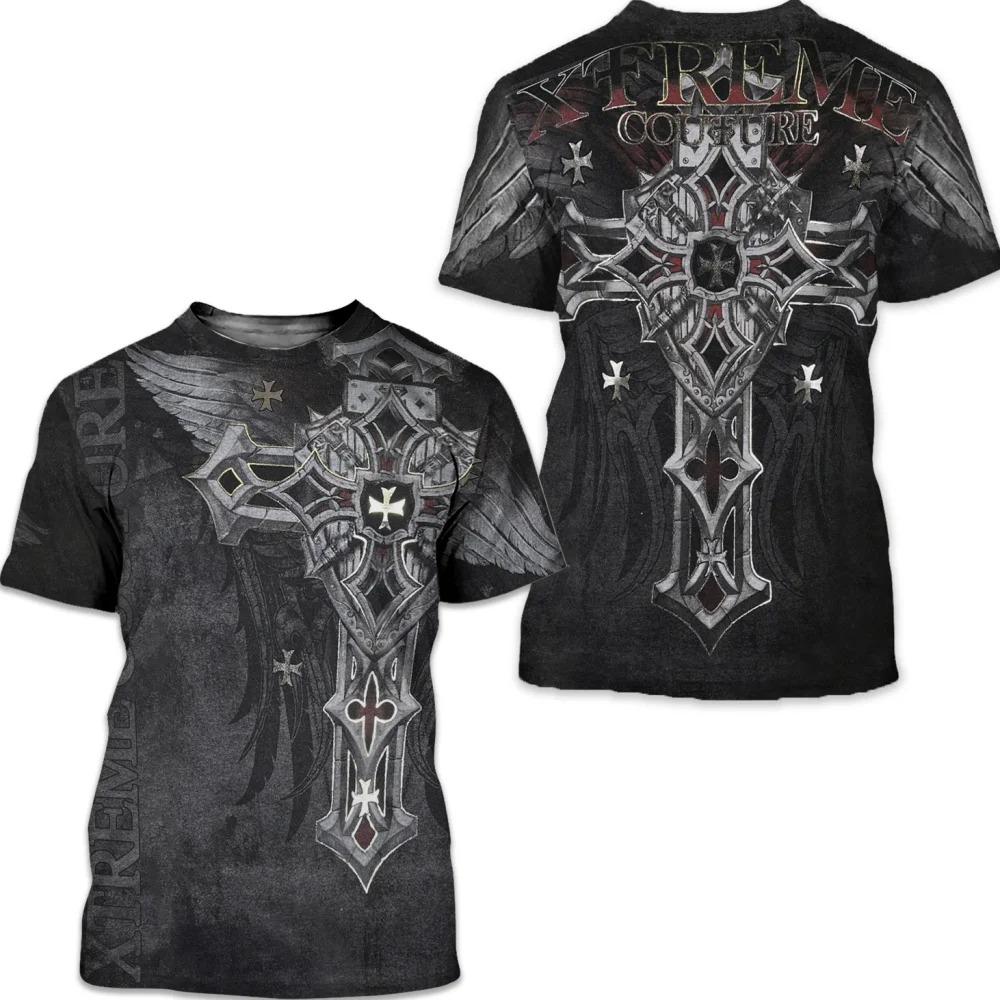 ETST42 Archaïsch Door Affliction Colisson Heren T-shirt Vintage 3D Grafische Print T-shirt Korte Mouw Tee Streetwear Oversized Kleding Top 4XL