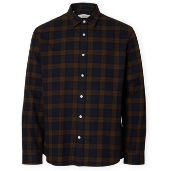 Selected Overhemd Lange Mouw  Noos Regnoah Shirt - Demitasse/Sky Captain