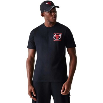 New-Era T-shirt Korte Mouw  Nba Photogrphc Print Reg Tee Chibul Blk