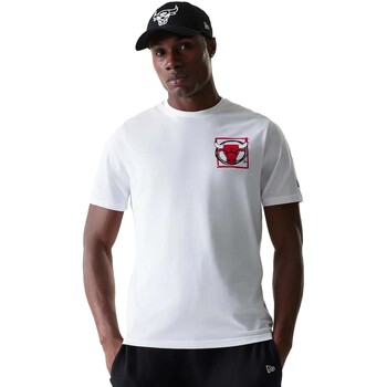 New-Era T-shirt Korte Mouw  Nba Photogrphc Print Reg Tee Chibul Whi