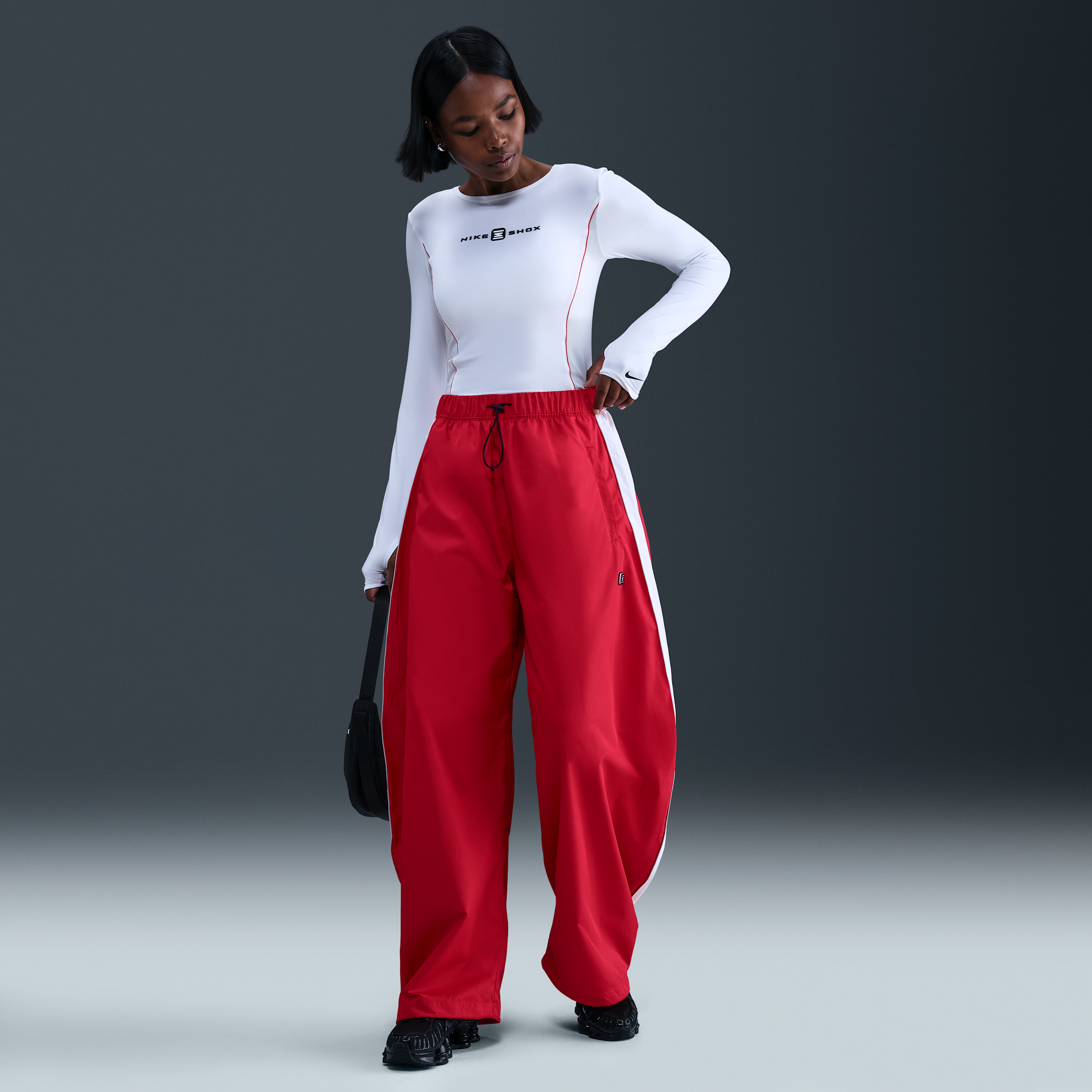 Nike Shox Geweven broek voor dames - Rood