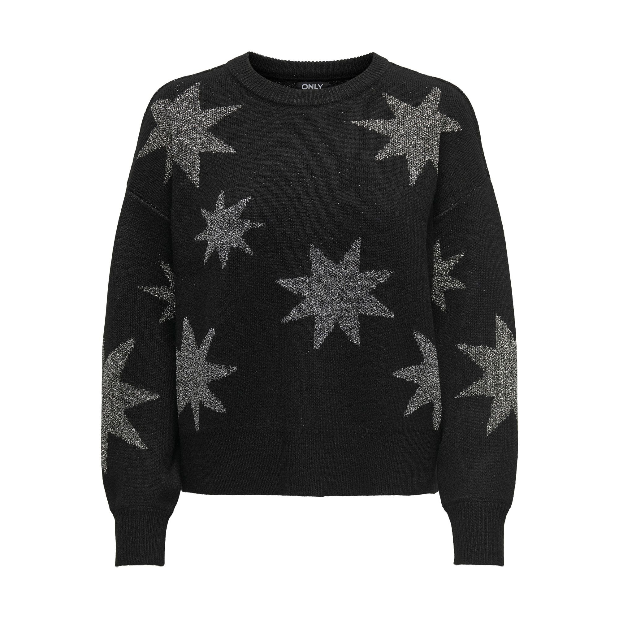 Only Trui met ronde hals ONLROSIE LS O-NECK GLITTER KNT