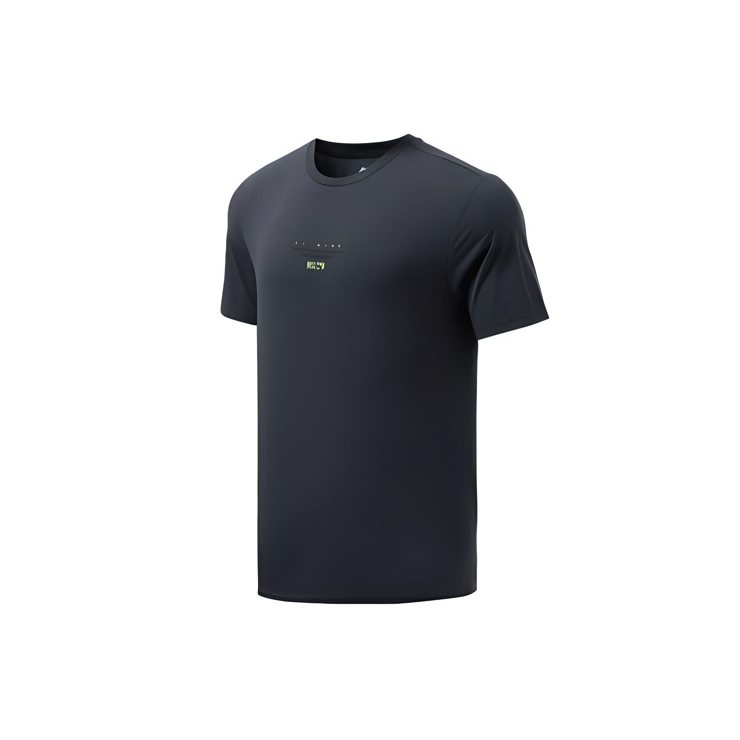 Li-Ning Training Sneldrogend Ijzijs Zijde Ronde Hals Korte Mouw T-Shirt Heren Tops Diep-Schaduw-Blauw ATSR039-2 XL