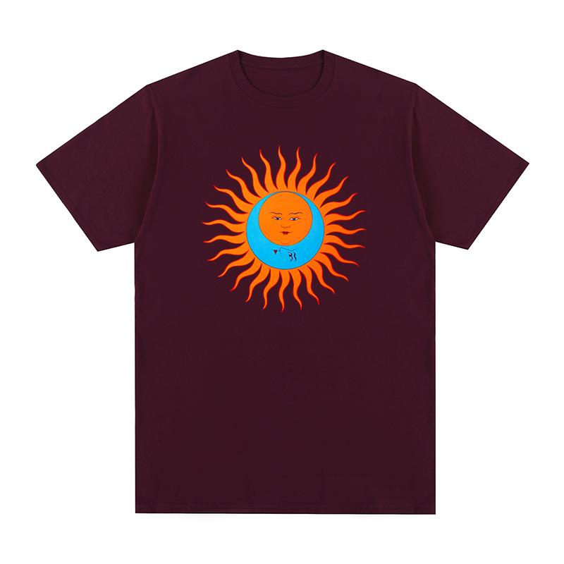 Comfortable season King Crimson Larks Tongues In Aspic T-shirt Katoen Heren T-shirt Nieuw TEE T-SHIRT Dames Tops M bordeaux