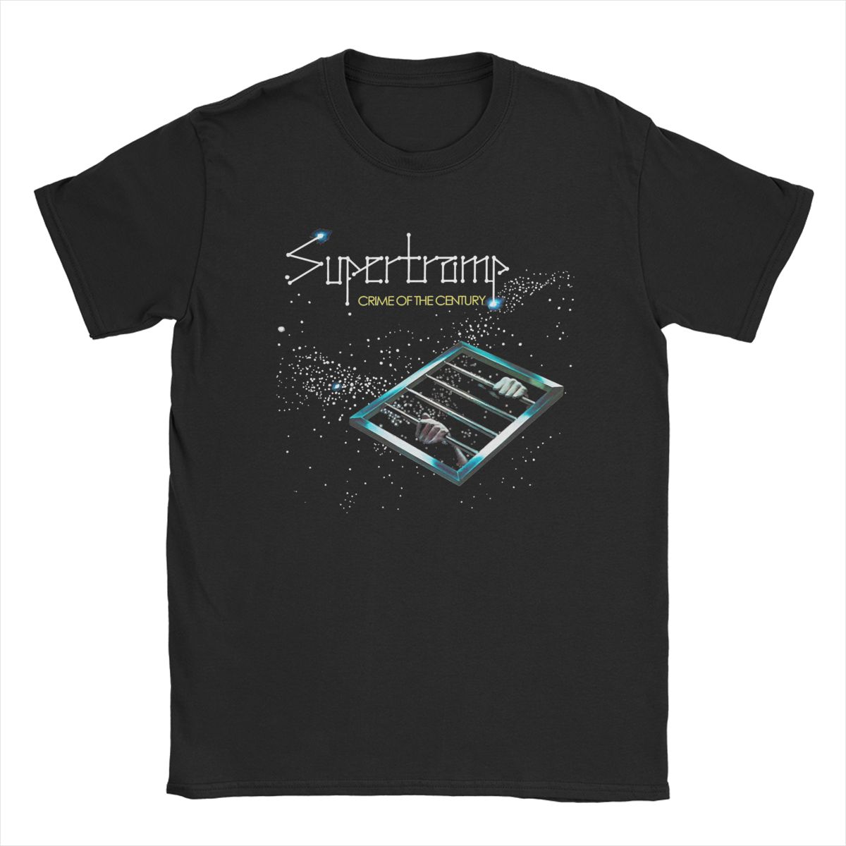 The best product for you Vrije tijd Supertramp Crime Of The Century T-shirts voor Heren O-hals Katoenen T-shirt Korte Mouw Tees Zomerkleding L zwart