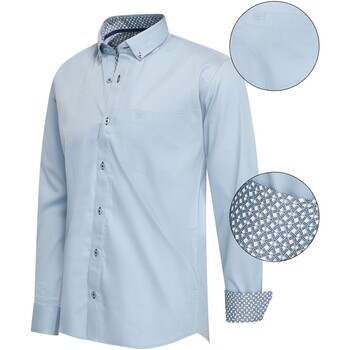 Cappuccino Italia Overhemd  Regular Fit Overhemd Baby Blue