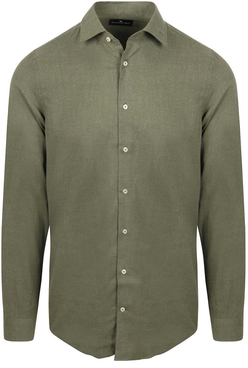 Suitable Overhemd Flanel Olive