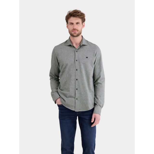 Lerros Overhemd met lange mouwen met geborduurd logo