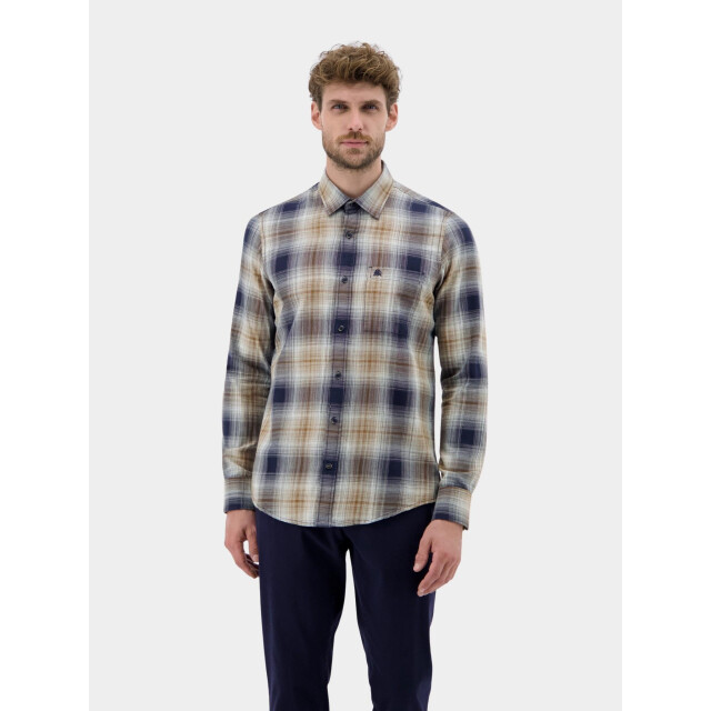 Lerros Overhemd met lange mouwen met ruitpatroon