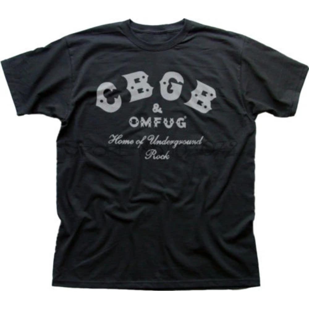 Comfortable season men t shirt for summer CBGB & OMFUG Home of Underground Rock Punk NYC club black cotton t-shirt XXXXXL zwart