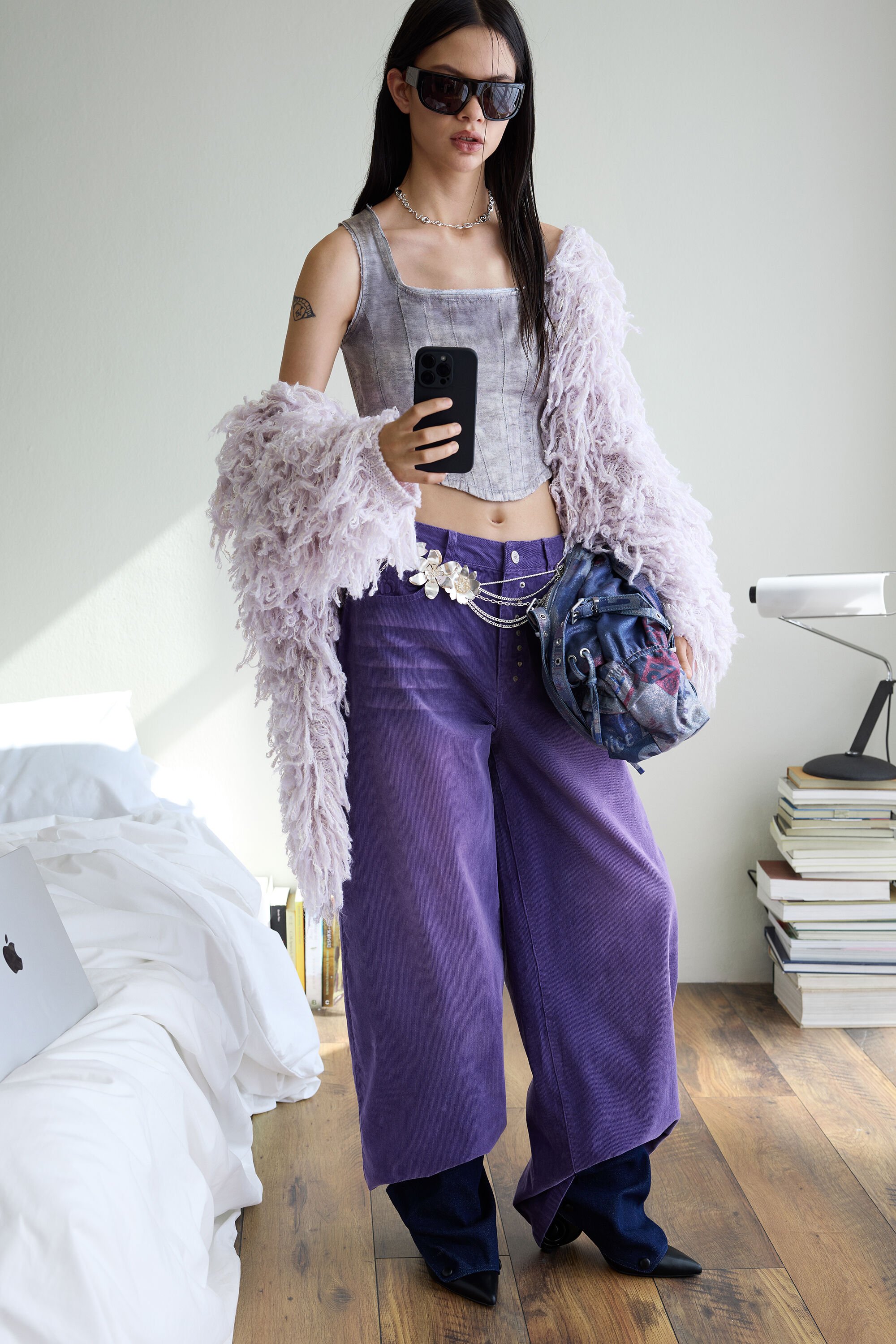 Desigual Cardigan trui met wol - WHITE