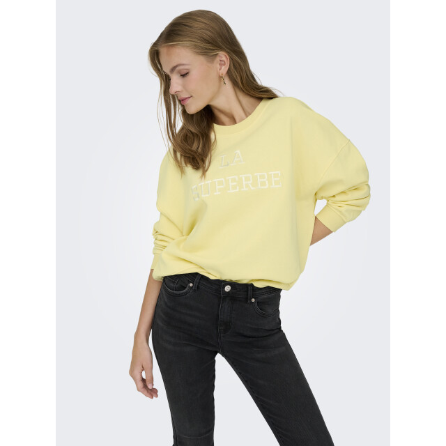 JDY Sweatshirt MESA L/S O-NECK EMB SWEAT JRS NOOS